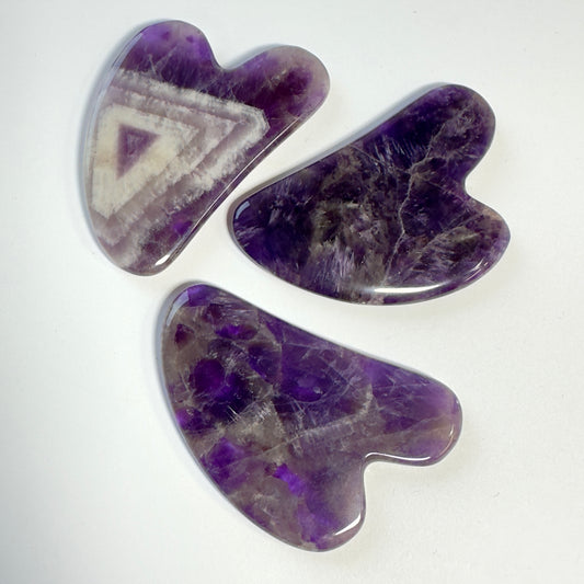 Ametyst gua sha 2 stk