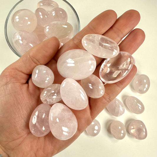 Rosenkvarts lommesten