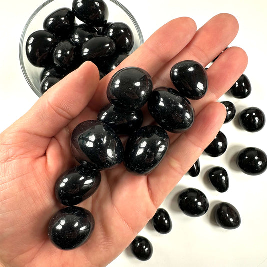 Sort Obsidian lommesten