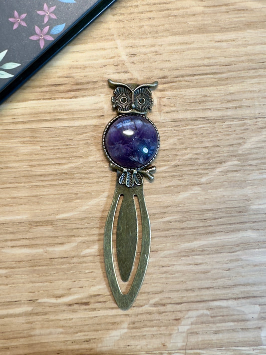 Bogmærke Ametyst ugle
