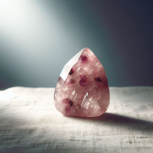 Jordbærkvarts m/lepidolit