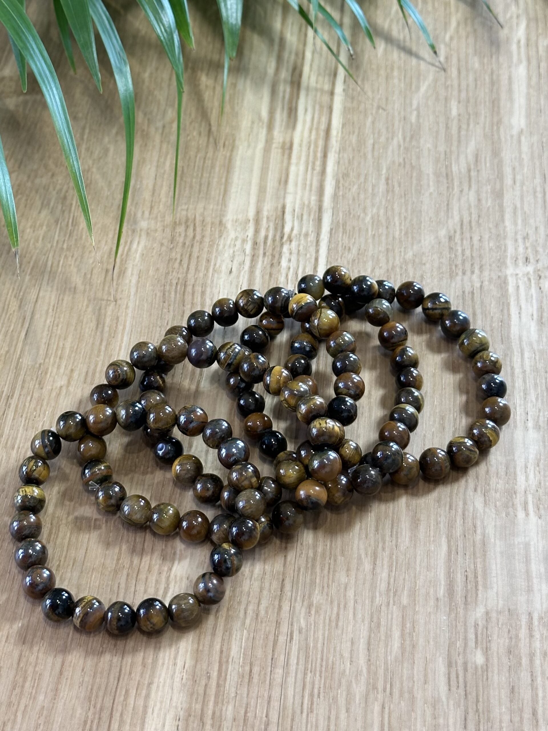 Armbånd tigerøje 8mm - 5 stk.