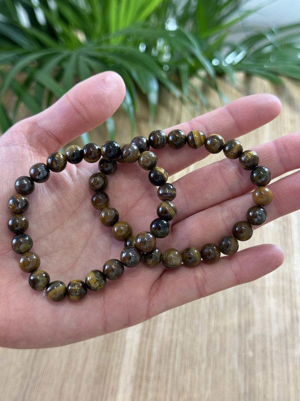 Armbånd tigerøje 8mm - 5 stk.