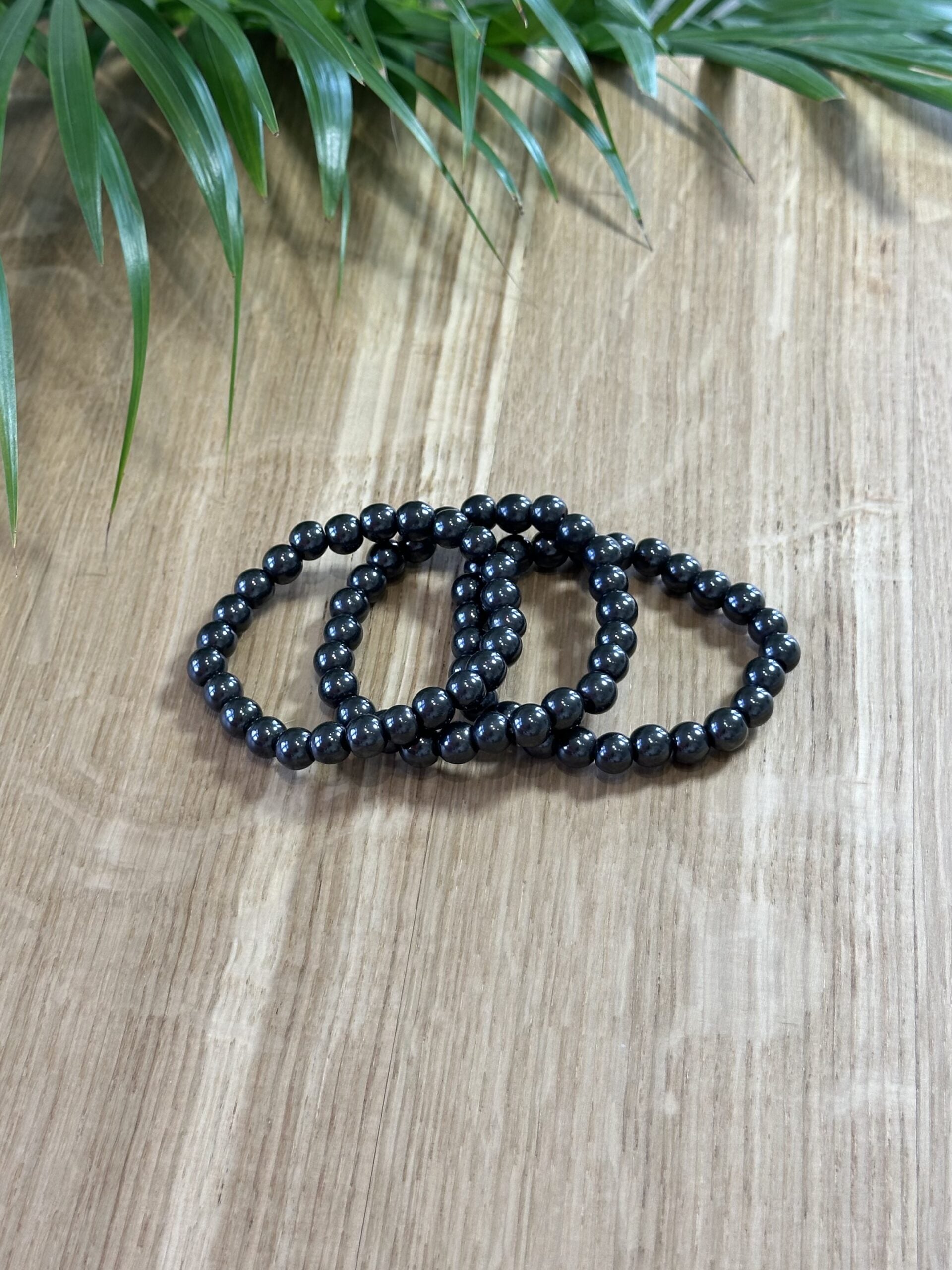 Armbånd hæmatit 8mm - 5stk.