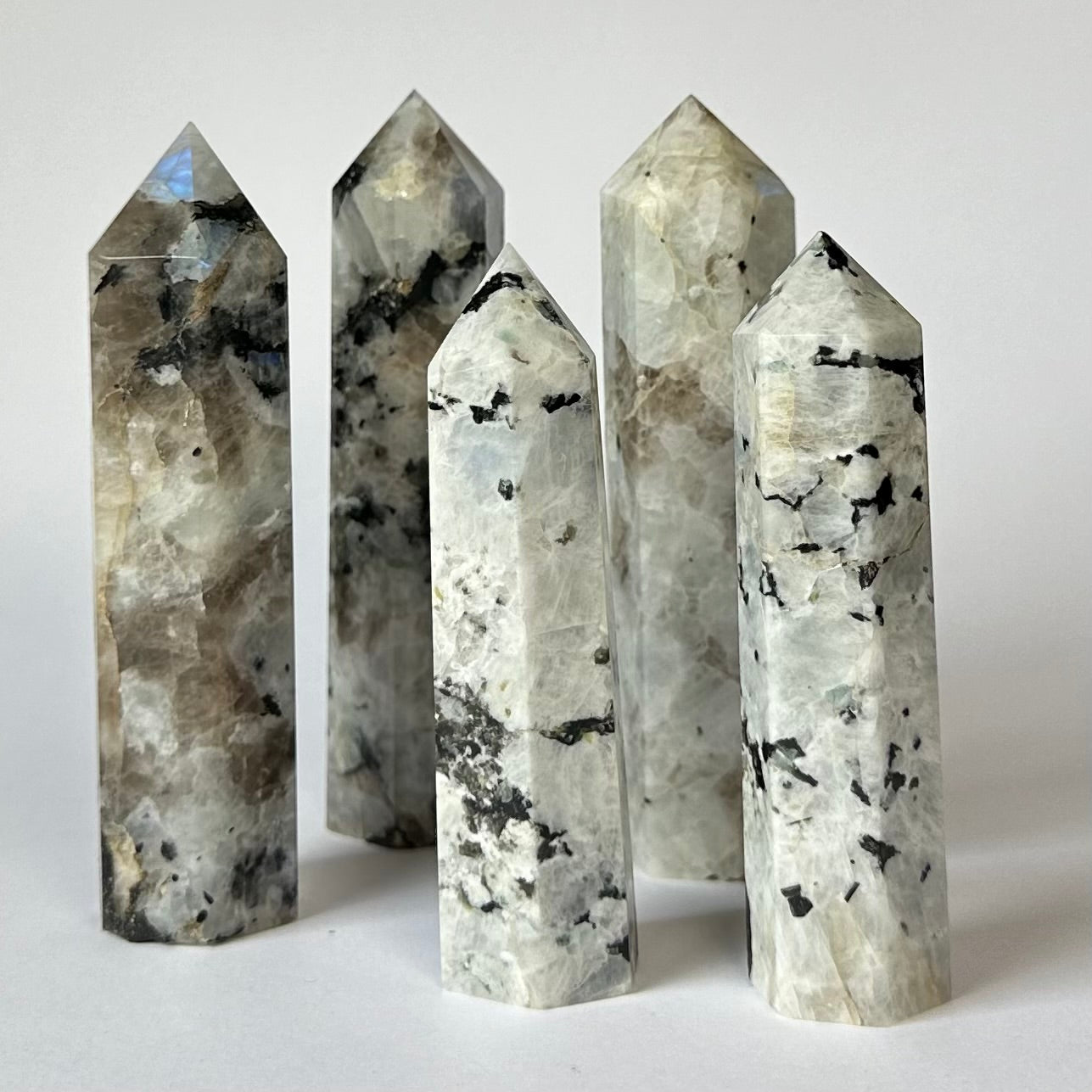 Regnbue månesten tårne 500Gram