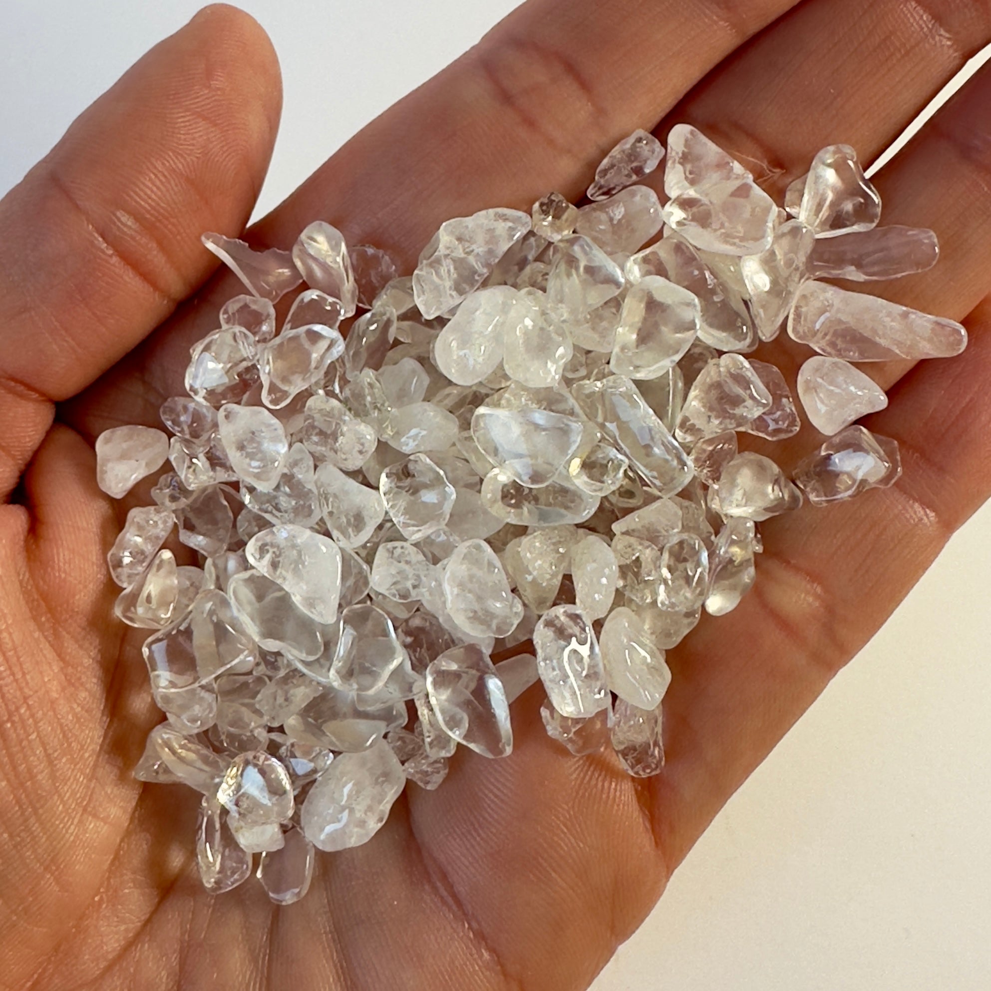 Bjergkrystal chips 1Kg.