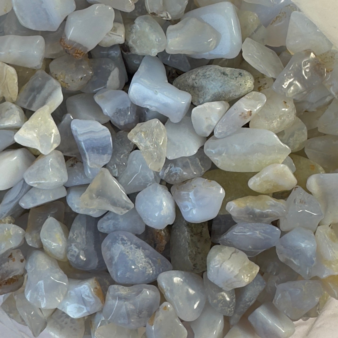 Blonde agat chips 1Kg.