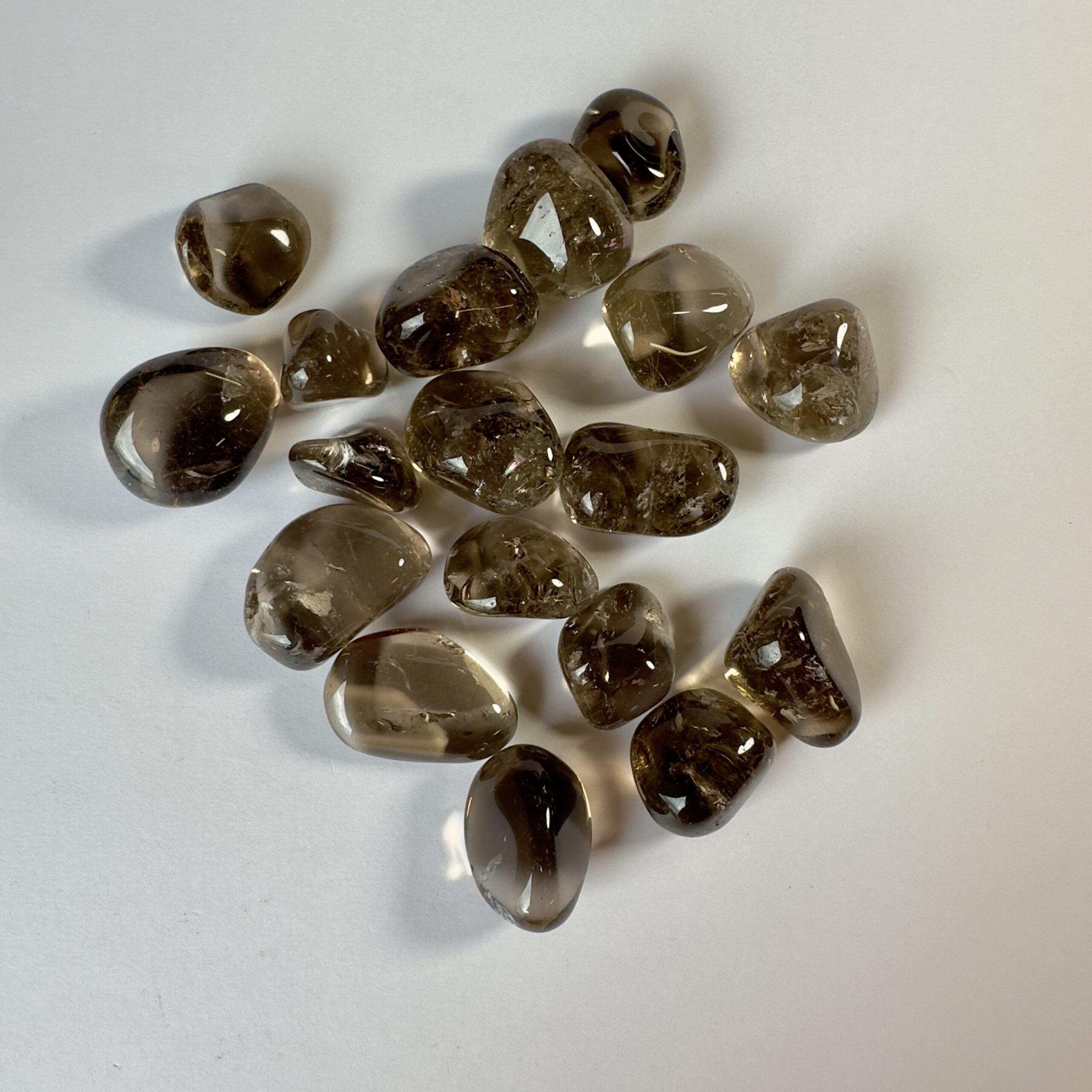 Røgkvarts lommesten 1 kg.