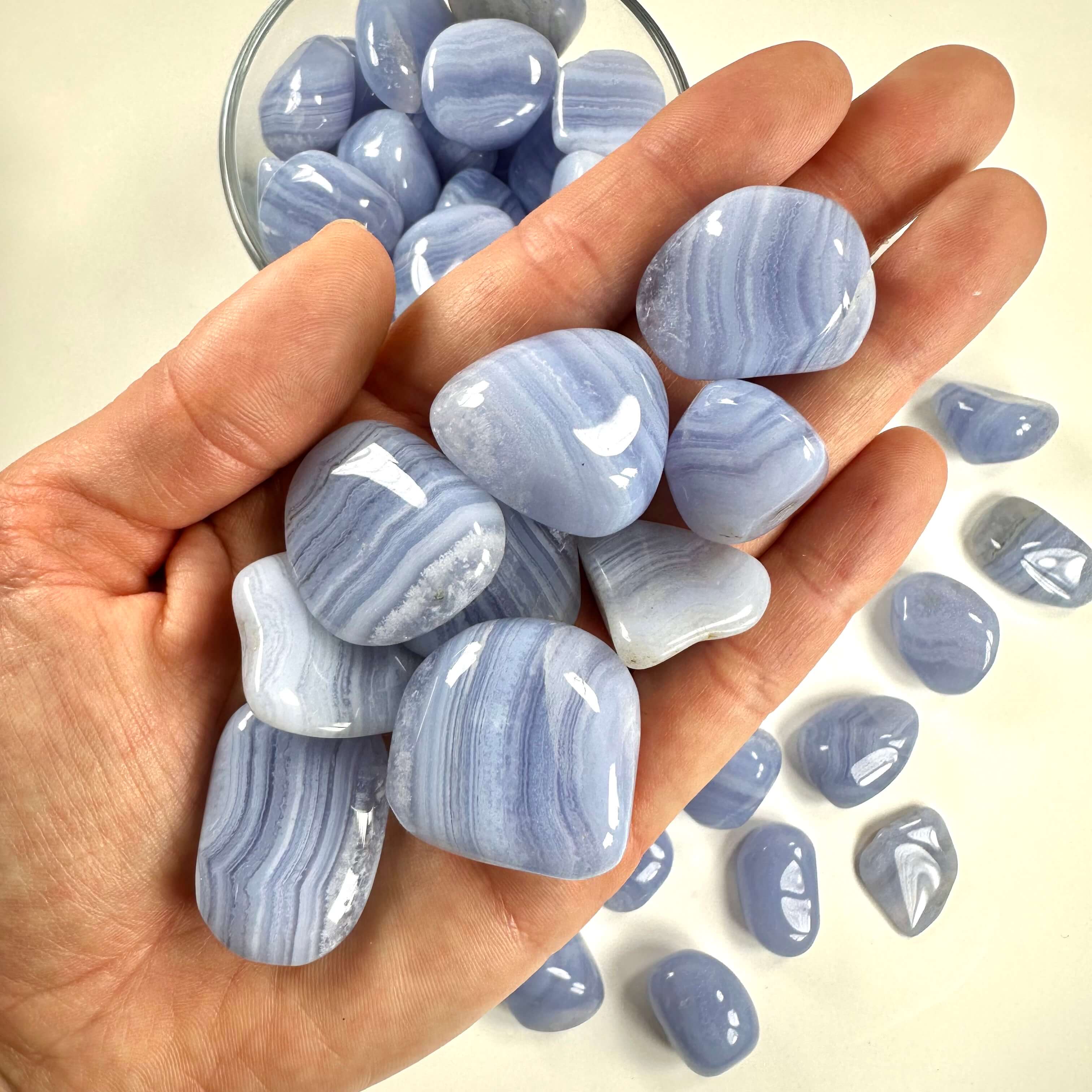 Agat blonde lommesten