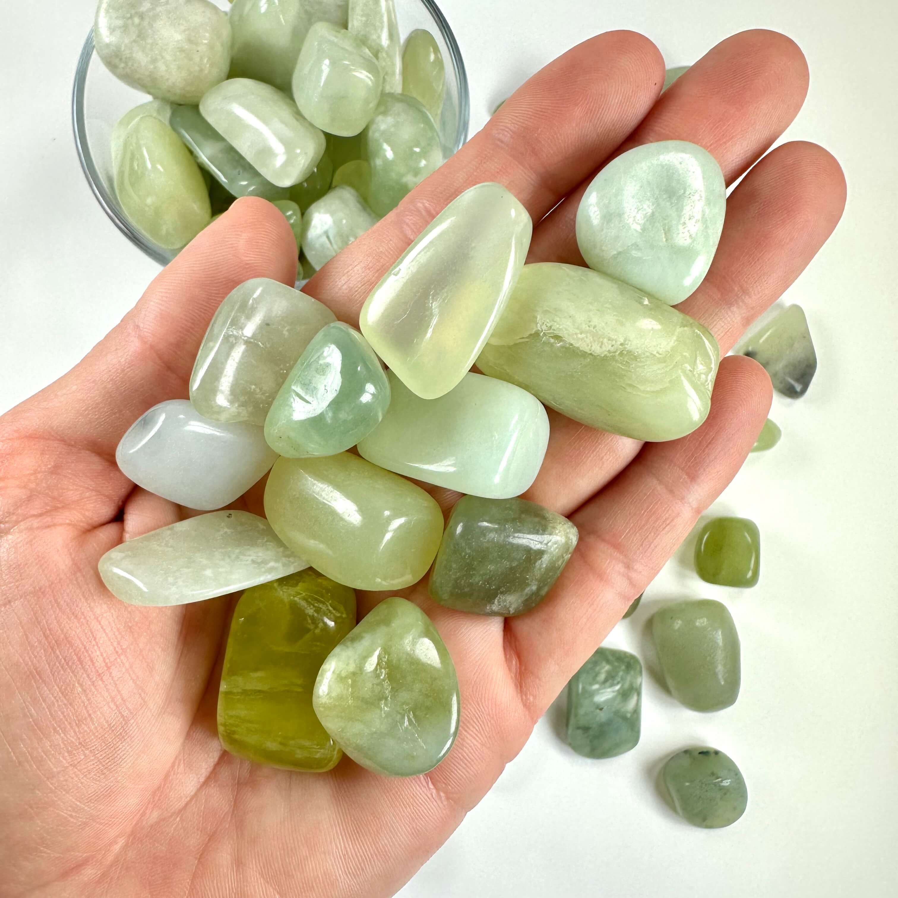 Jade grøn lommesten