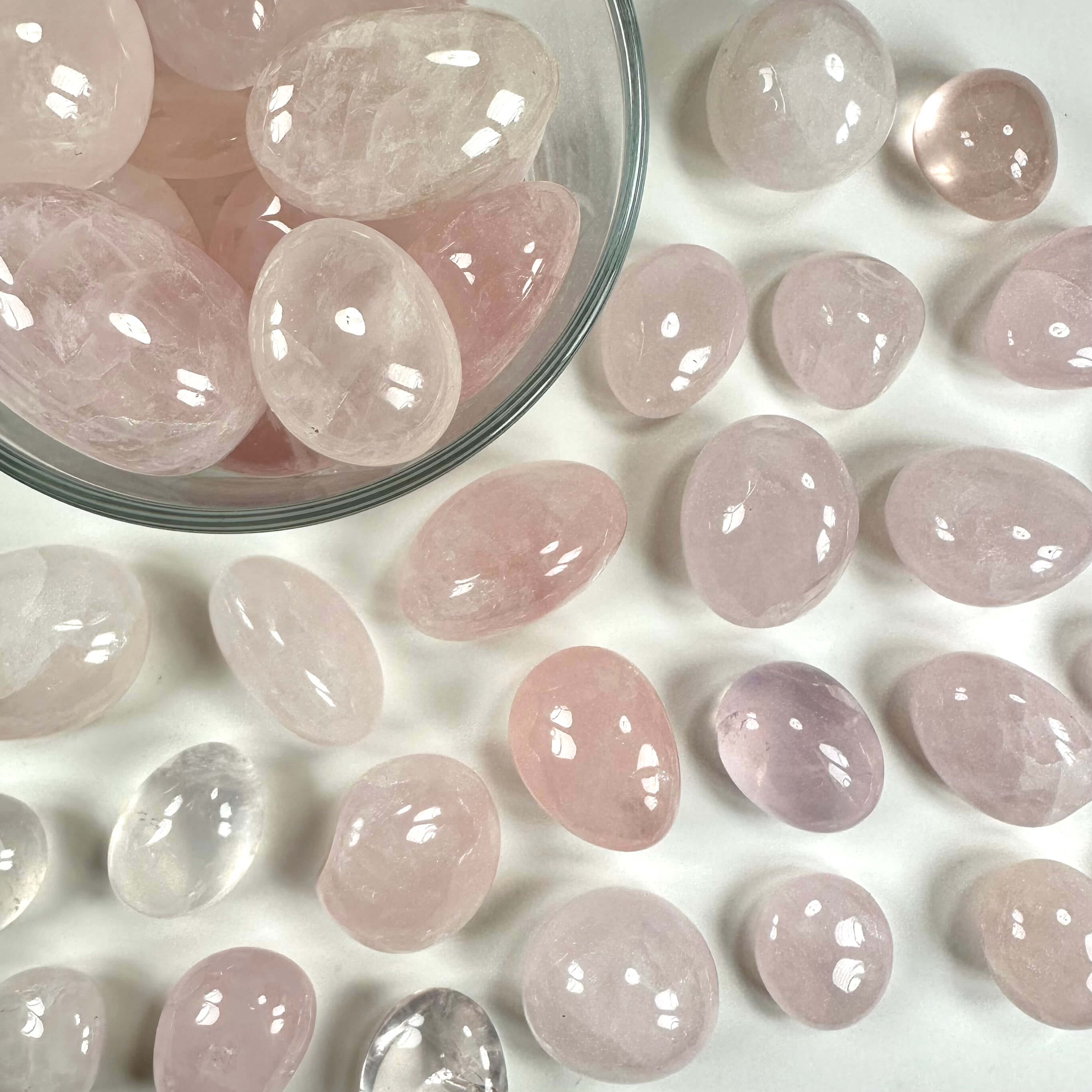 Rosenkvarts lommesten