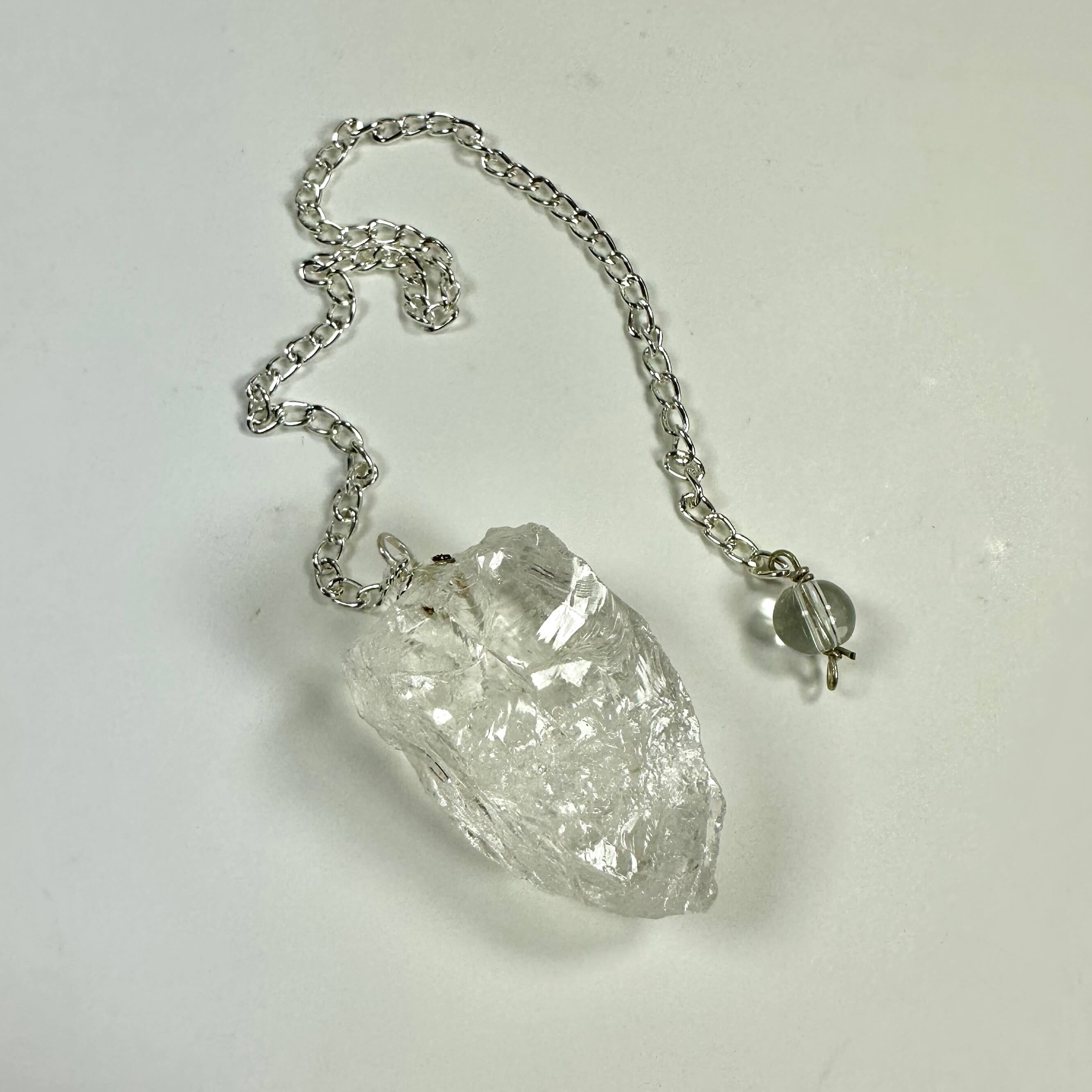 Bjergkrystal rå pendul 25stk.