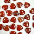 Hjerte rød jaspis 2cm