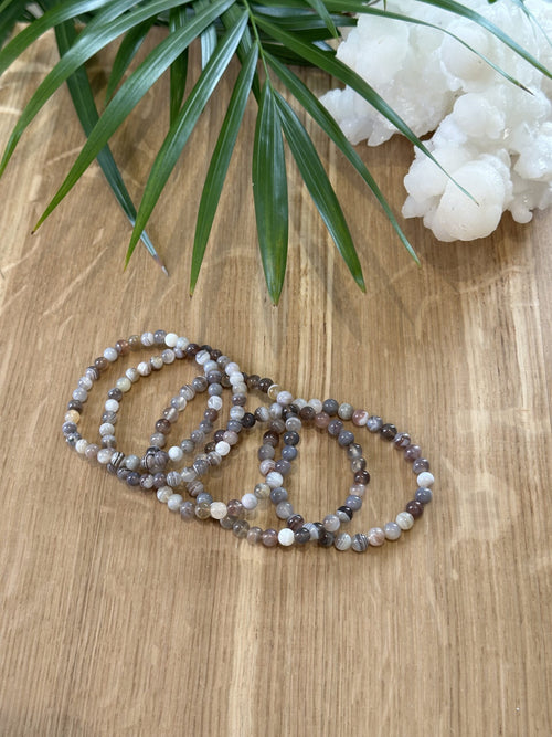 Armbånd agat botswana 6mm - 5stk.