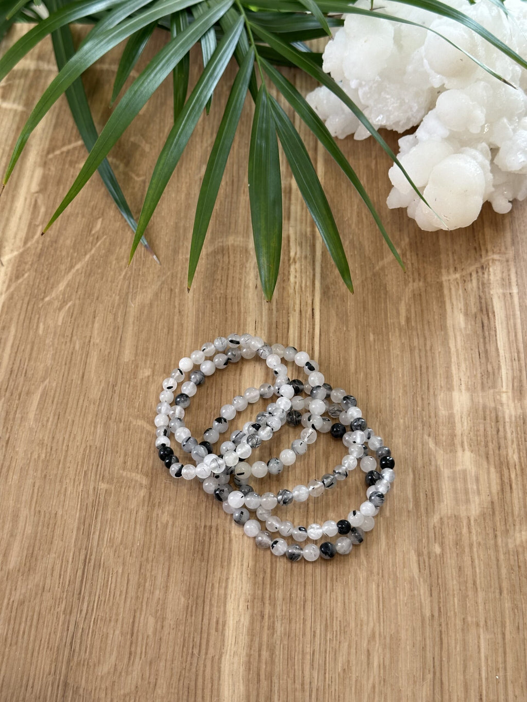 Armbånd Turmalin kvarts 6mm - 5 stk.