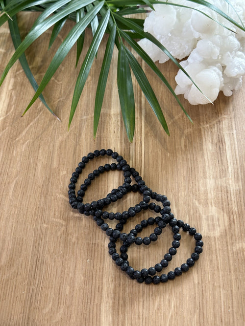 Armbånd lava 6mm - 5stk.